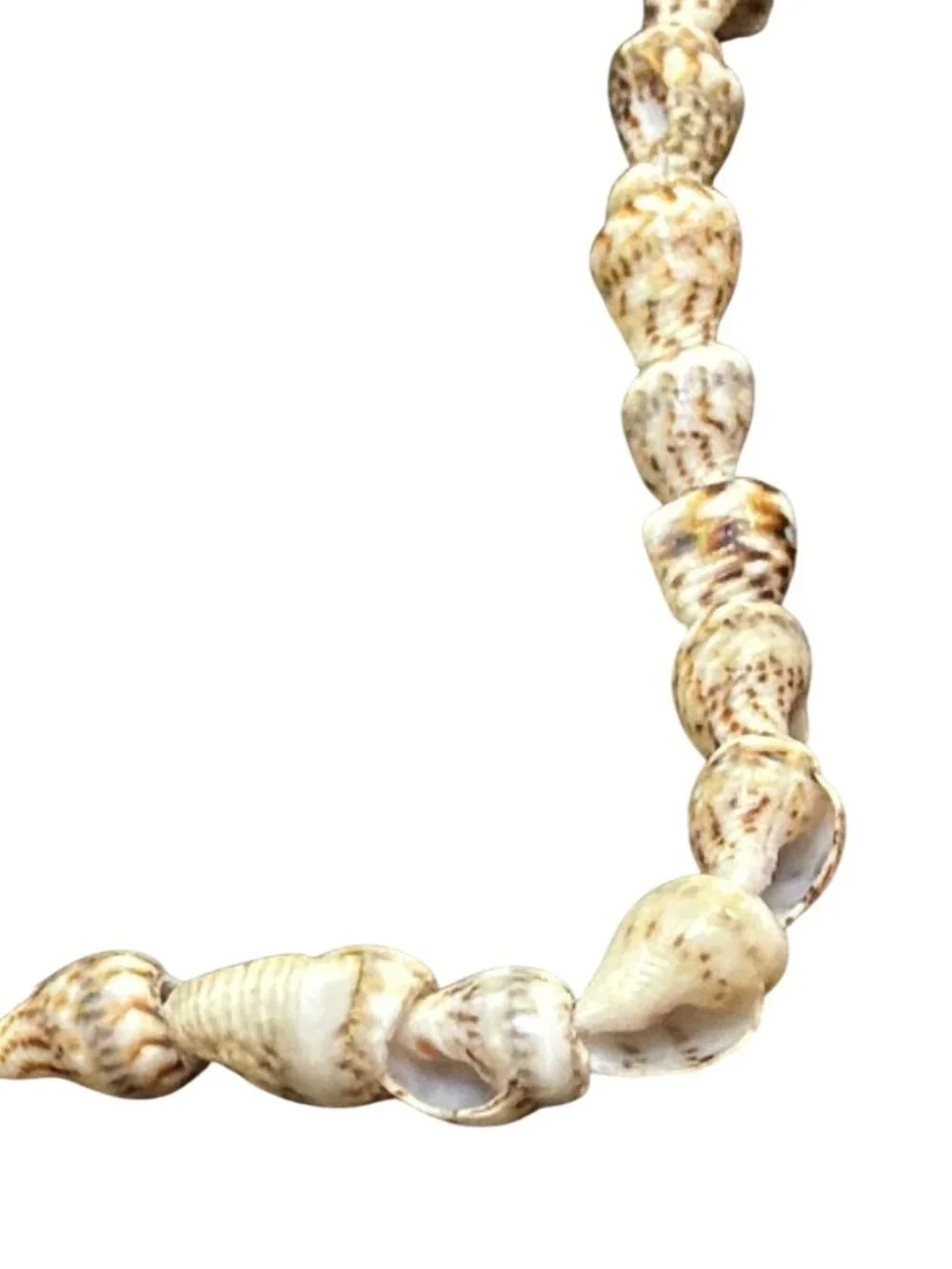 Vintage Cowrie Shell Lei Necklace Beach Vacation Surfer Hawaii No Clasp 32